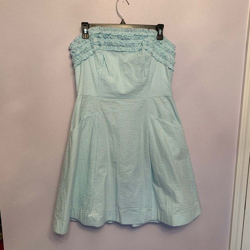Lilly Pulitzer ShorelyLucky Blue Seersucker Dress